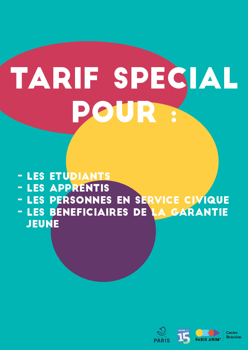 Tarif-special-PARIS-ANIM-15 Tarif spécial pour les étudiants les apprentis les services civiques et les bénéficiaires de la garantie jeune