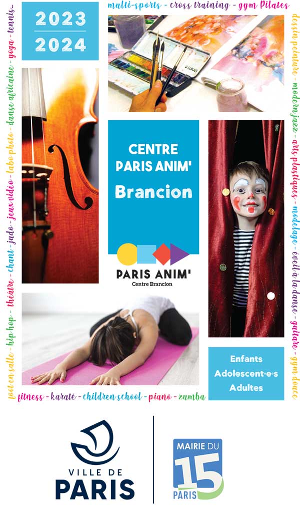 Programme CPA Brancion Paris 15 - Année 2023-2024