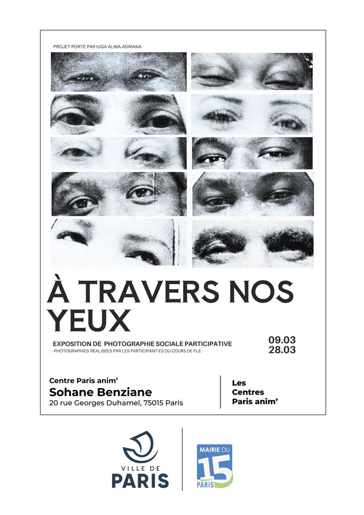 Exposition "A travers nos yeux" - Centre Sohane Benziane Paris 15 - mars 2026